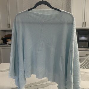 Lululemon Forward Flow Poncho Cashmere Blend Cozy Travel Cape Wrap OS